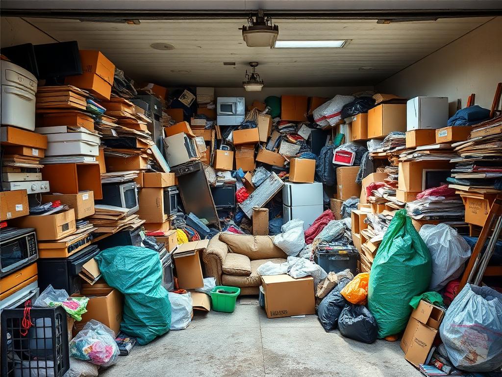 Garage Cleanout before junk removal